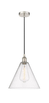 Edison One Light Mini Pendant in Polished Nickel (405|6161PPNGBC124)