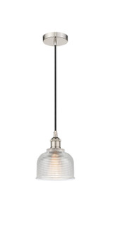 Edison One Light Mini Pendant in Polished Nickel (405|6161PPNG412)