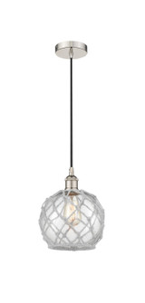 Edison One Light Mini Pendant in Polished Nickel (405|6161PPNG1228RW)