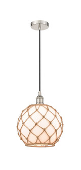 Edison One Light Mini Pendant in Polished Nickel (405|6161PPNG12110RB)