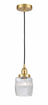 Edison One Light Mini Pendant in Satin Gold (405|6161PHSGG302)