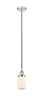 Edison One Light Mini Pendant in Polished Nickel (405|6161PHPNG311)
