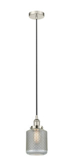 Edison One Light Mini Pendant in Polished Nickel (405|6161PHPNG262)