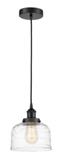 Edison One Light Mini Pendant in Matte Black (405|6161PHBKG713)