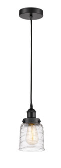 Edison One Light Mini Pendant in Matte Black (405|6161PHBKG513)