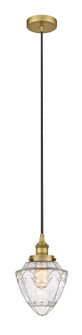 Edison One Light Mini Pendant in Brushed Brass (405|6161PHBBG6647)