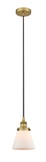 Edison One Light Mini Pendant in Brushed Brass (405|6161PHBBG61)