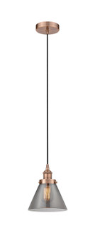 Edison One Light Mini Pendant in Antique Copper (405|6161PHACG43)