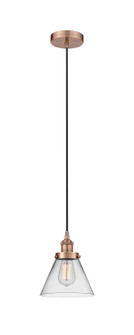 Edison One Light Mini Pendant in Antique Copper (405|6161PHACG42)