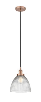 Edison One Light Mini Pendant in Antique Copper (405|6161PHACG222)