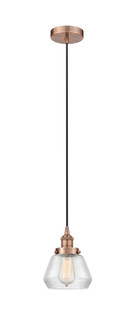 Edison One Light Mini Pendant in Antique Copper (405|6161PHACG172)