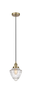 Edison One Light Mini Pendant in Antique Brass (405|6161PHABG6647)
