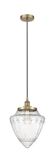 Edison One Light Pendant in Antique Brass (405|6161PHABG66412)