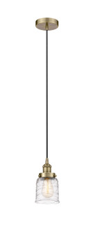 Edison One Light Mini Pendant in Antique Brass (405|6161PHABG513)