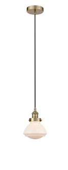 Edison One Light Mini Pendant in Antique Brass (405|6161PHABG321)