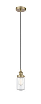 Edison One Light Mini Pendant in Antique Brass (405|6161PHABG312)