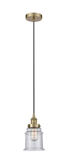 Edison One Light Mini Pendant in Antique Brass (405|6161PHABG184)