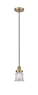 Edison One Light Mini Pendant in Antique Brass (405|6161PHABG182S)
