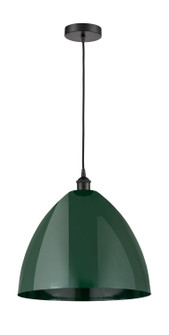 Edison One Light Mini Pendant in Matte Black (405|6161PBKMBD16GR)