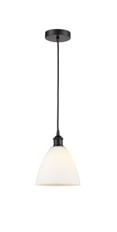 Edison One Light Mini Pendant in Matte Black (405|6161PBKGBD751)