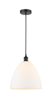 Edison One Light Mini Pendant in Matte Black (405|6161PBKGBD121)