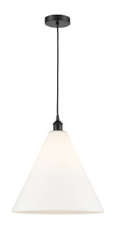 Edison One Light Pendant in Matte Black (405|6161PBKGBC161)