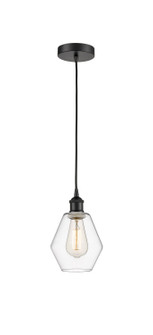 Edison One Light Mini Pendant in Matte Black (405|6161PBKG6526)