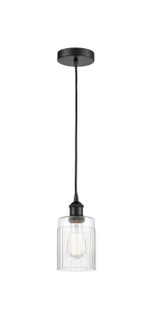 Edison One Light Mini Pendant in Matte Black (405|6161PBKG342)