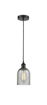 Edison One Light Mini Pendant in Matte Black (405|6161PBKG257)