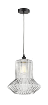 Edison One Light Mini Pendant in Matte Black (405|6161PBKG212)