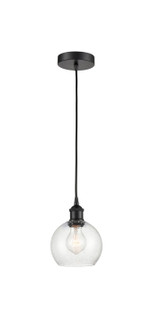 Edison One Light Mini Pendant in Matte Black (405|6161PBKG1246)