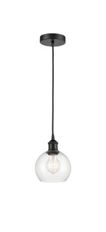 Edison One Light Mini Pendant in Matte Black (405|6161PBKG1226)