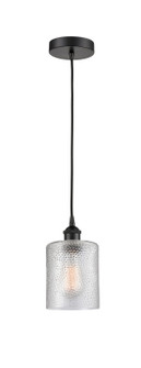 Edison One Light Mini Pendant in Matte Black (405|6161PBKG112)