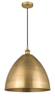 Edison One Light Mini Pendant in Brushed Brass (405|6161PBBMBD16BB)