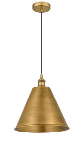 Edison One Light Mini Pendant in Brushed Brass (405|6161PBBMBC12BB)