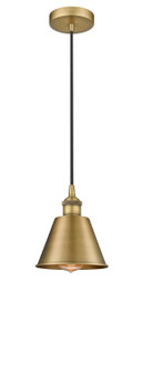 Edison LED Pendant in Brushed Brass (405|6161PBBM8LED)