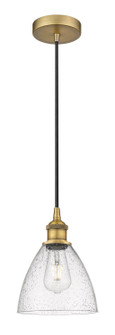 Edison One Light Mini Pendant in Brushed Brass (405|6161PBBGBD754)