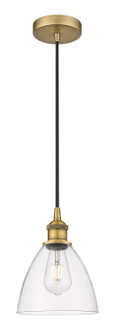 Edison One Light Mini Pendant in Brushed Brass (405|6161PBBGBD752)