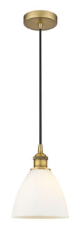 Edison One Light Mini Pendant in Brushed Brass (405|6161PBBGBD751)