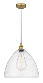Edison One Light Pendant in Brushed Brass (405|6161PBBGBD164)
