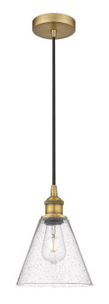 Edison One Light Mini Pendant in Brushed Brass (405|6161PBBGBC84)