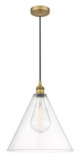 Edison One Light Pendant in Brushed Brass (405|6161PBBGBC162)