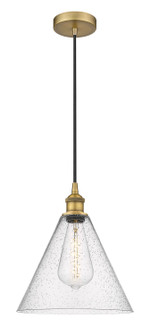 Edison One Light Mini Pendant in Brushed Brass (405|6161PBBGBC124)