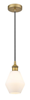 Edison One Light Mini Pendant in Brushed Brass (405|6161PBBG6516)