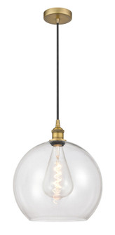 Edison One Light Pendant in Brushed Brass (405|6161PBBG12214)