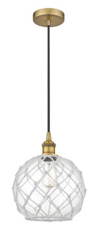Edison One Light Mini Pendant in Brushed Brass (405|6161PBBG12210RW)
