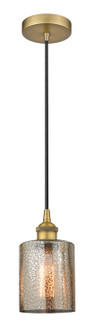 Edison One Light Mini Pendant in Brushed Brass (405|6161PBBG116)