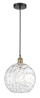 Edison One Light Mini Pendant in Black Antique Brass (405|6161PBABG121512)