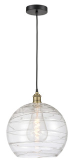 Edison One Light Pendant in Black Antique Brass (405|6161PBABG121314)