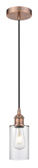 Edison One Light Mini Pendant in Antique Copper (405|6161PACG802)